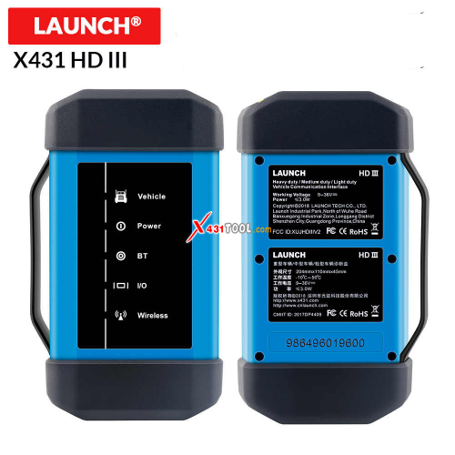 Launch X431 HD III Heavy Duty Module Truck Diagnostic Tool Works with Launch 431 V+/ X431 PRO3/ X431 PAD3