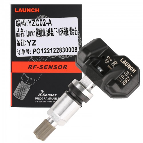 Original Launch LTR-03 RF Sensor 315MHz & 433MHz 2 in 1 Universal Programmable TPMS Sensor (Metal Valves/ Rubber Values)
