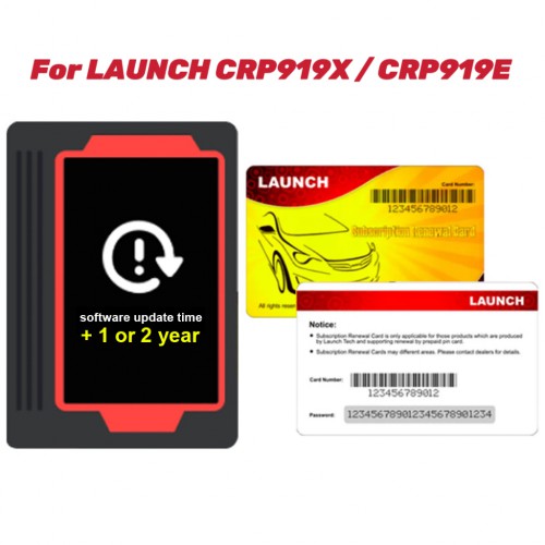 One Year Update Service for Launch Creader CRP919E / CRP919X/ CRP919E BT/ CRP919X BT(Subscription Only)