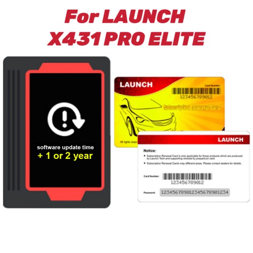 One Year Online Update Service for LAUNCH X-431 PRO ELITE/ PROS ELITE OBD2 Scanner Diagnostic Tool (Subscription Only)