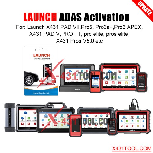 Launch X431 ADAS Activation Card Calibration Software Application for Launch X431 PAD VII Pro5 Pro3S+ V5.0 Pro3 APEX