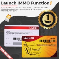 One Year Update Service for Launch X431 IMMO Activation on PAD VII,PAD V,PRO5,PAD V ELITE, PRO ELITE,PRO3 ACE, PRO3S+ V5.0, PRO3 APEX