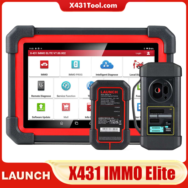 2023 Launch X431 IMMO Elite Car Immobilizer Programming Tools OBD2 All System Diagnostic Scanner with 2 Years Free Update