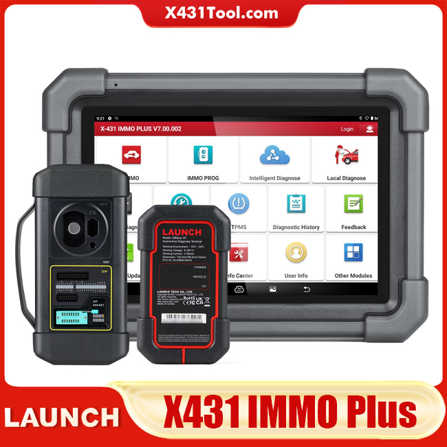Launch X431 IMMO Plus Key Programmer 3-in-1 Immobilizer + ECU Cloning + Diagnostics Tools