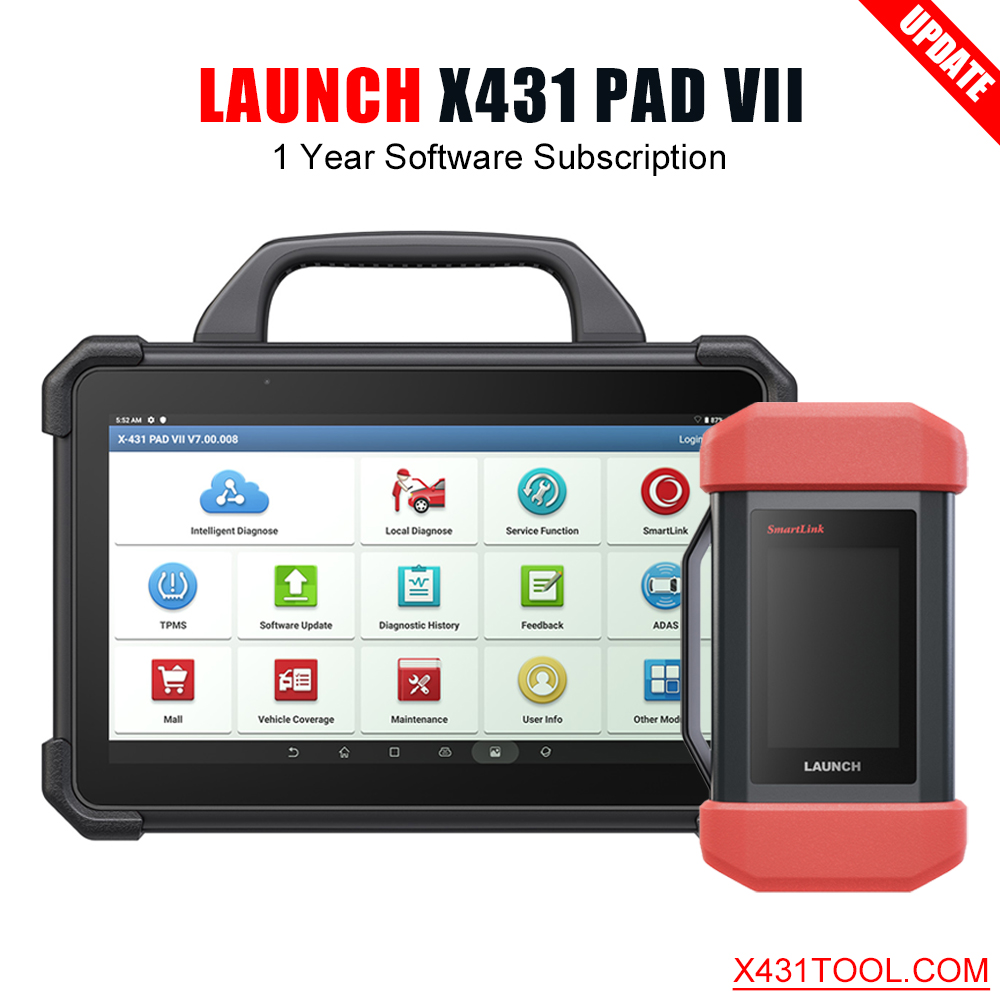 One Year Online Software Update Service for Launch X431 PAD VII Elite Passenger Vehicle