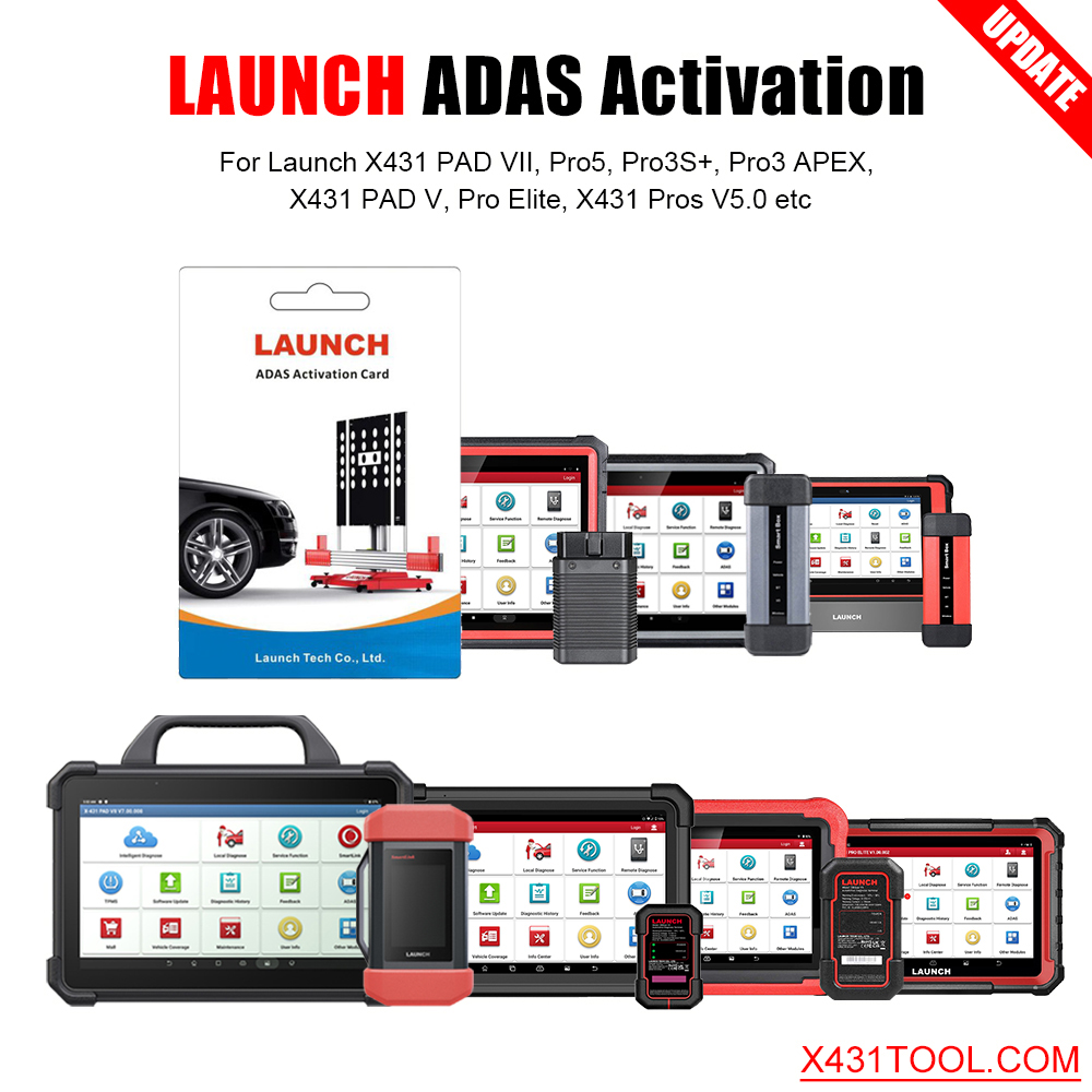 Launch X431 ADAS Activation Card Calibration Software Application for Launch X431 PAD VII Pro5 Pro3S+ V5.0 Pro3 APEX