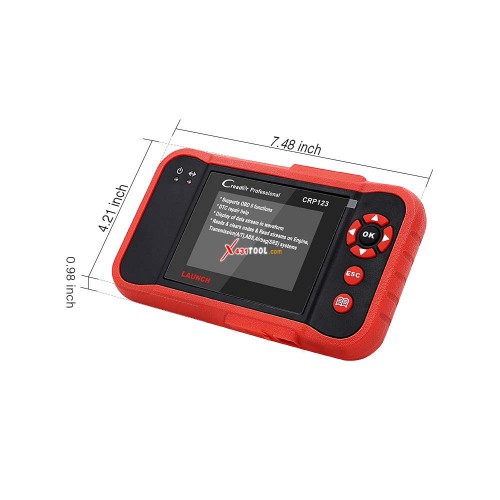 [Ship from US] Launch CRP123 4 System Automotive Diagnostic Tool for Engine/ ABS/ SRS/ Transmission Same as Creader VII+