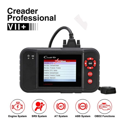 [Clearance Sale][Ship from US] Original Launch Creader VII+ 4 System Auto Code Reader for ABS SRS Transmission and Engine Same as Creader CRP123