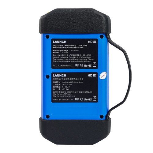 [Second-Hand Only to USA] Launch X431 HD III Heavy Duty Module Truck Diagnostic Tool Without Carton Box