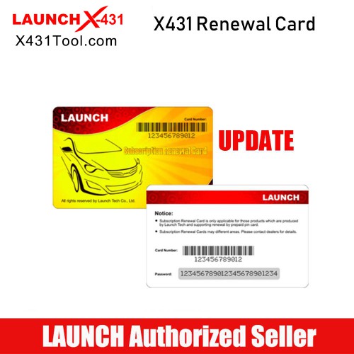 One Year Online Software Update Service for Launch X431 PAD VII Passenger Vehicle