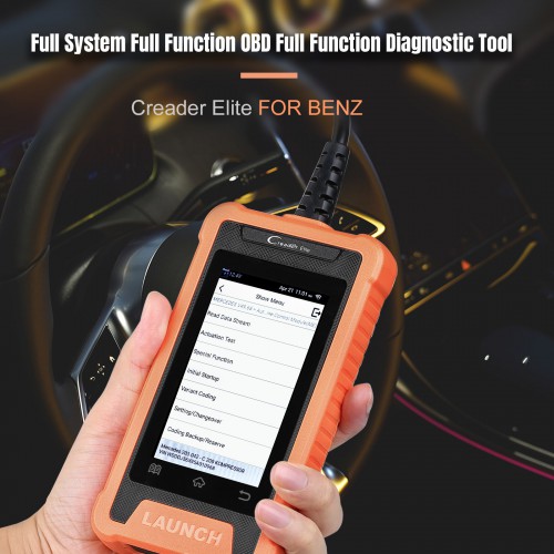 2022 New Launch Creader Elite BENZ Full System OBD Diagnostic Tool