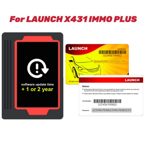 One Year Online Update Service for Launch X431 IMMO PLus Key Programmer (Subscription Only)