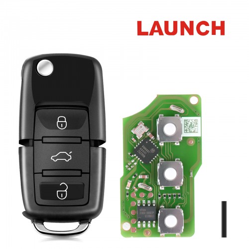 Launch LK-Volkswagen Smart Key LK3-VOLWG-01 Folding 3 Buttons Black 5 Pieces