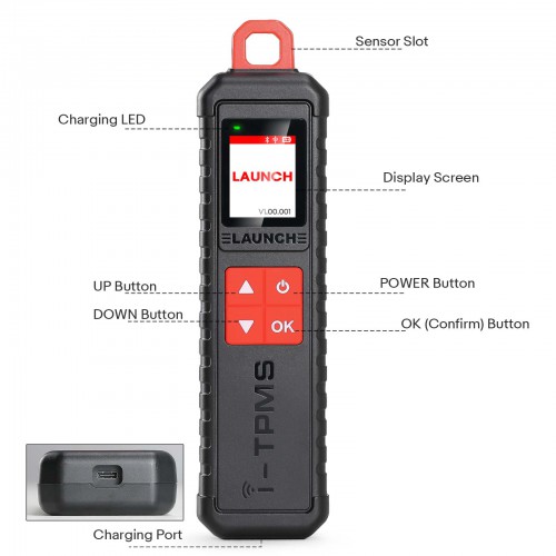 [US Ship] 2024 Launch X431 i-TPMS Tire Pressure Detector Upgraded of TSGUN Work with Launch X431 V, V+, PRO3S+, Pro3, Pro5 and PAD V