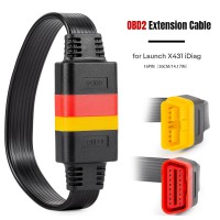 OBD Extension Cable 14.17IN/36CM for Launch X431 PRO ELITE/ PROS ELITE/ PROS MINI/ V/ V+ and etc