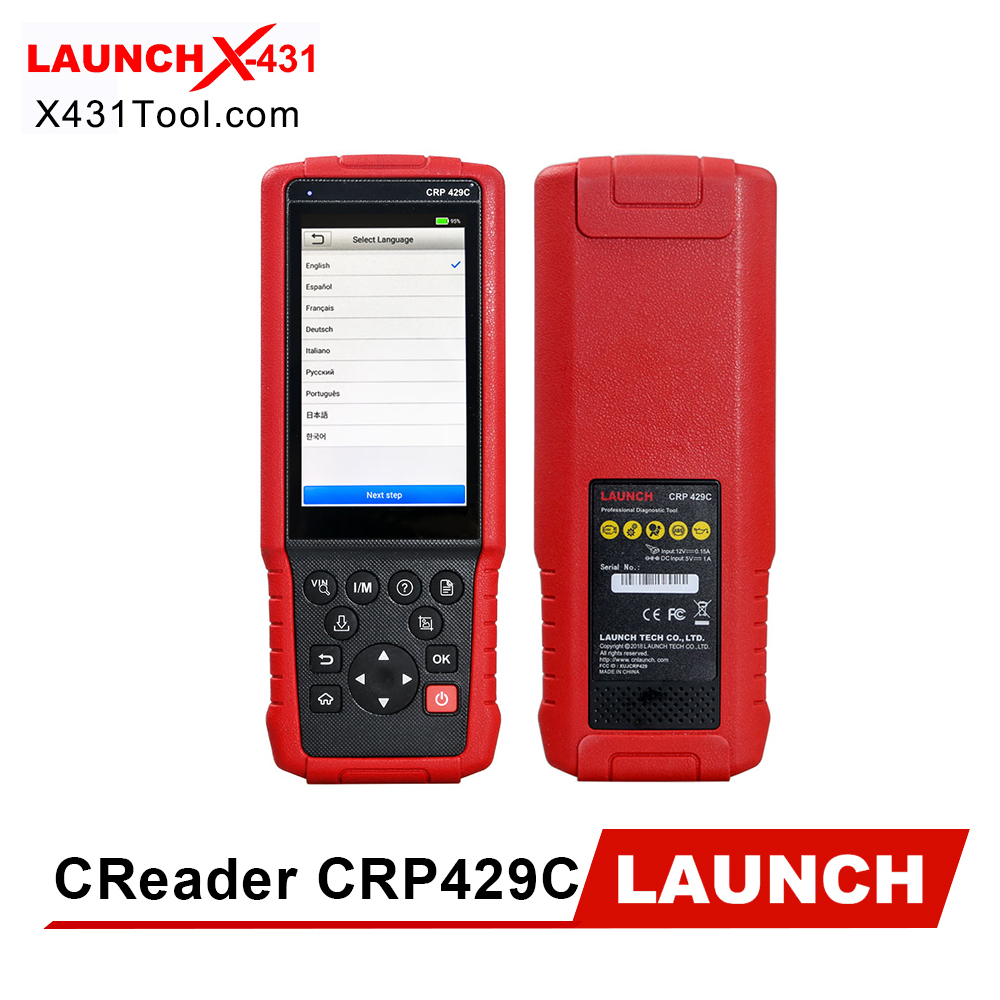 LAUNCH X431 CRP429C OBD2 Scanner Scan Engine ABS SRS AT SAS Car Diagnostic Tool 