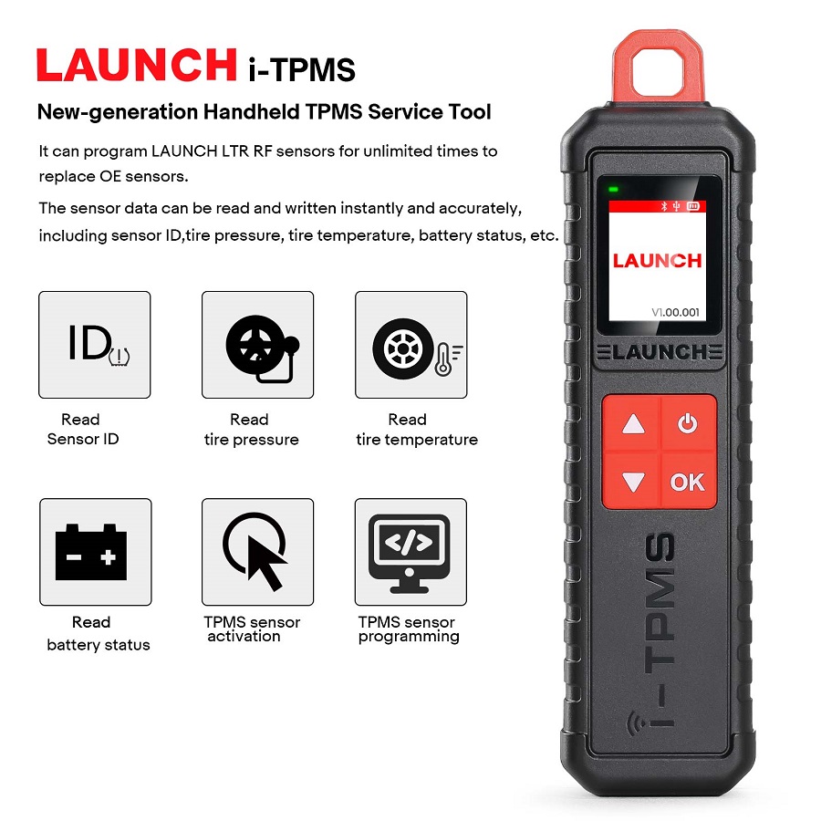 LAUNCH i-TPMS Handheld Tire Pressure Detector