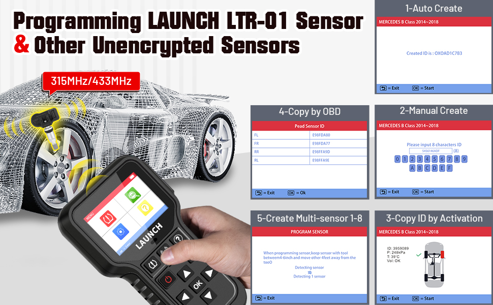 5 Modes to Program Launch LTR01 Sensors and Other Unencrypted Sensors