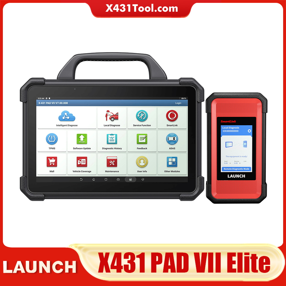 2024 Launch X431 PAD VII Elite PAD 7 with Smartlink C VCI Automotive Diagnostic Tool Support Online Coding and Programming