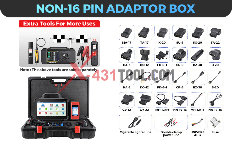 LAUNCH PAD VII accessories NON-16 pin adaptor box