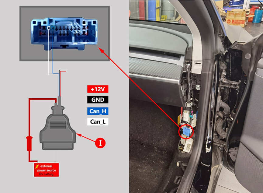 How to connect and diagnose Tesla with Launch X431 EV Diagnostic Kit